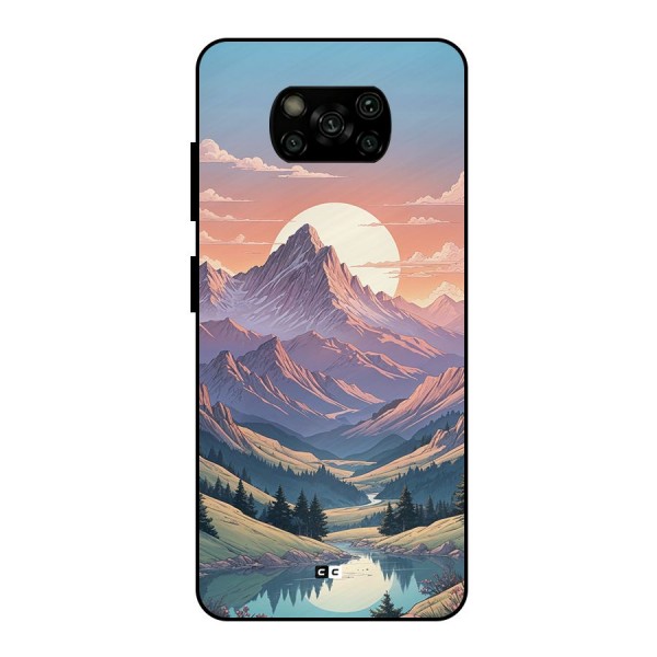 Sweet Evening Metal Back Case for Poco X3