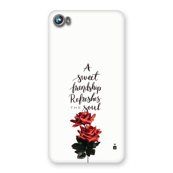 Sweet Friendship Back Case for Canvas Fire 4 (A107)