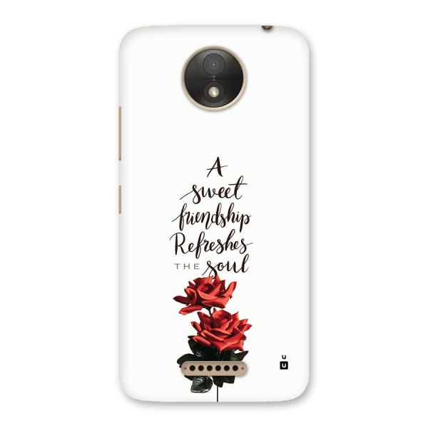 Sweet Friendship Back Case for Moto C Plus