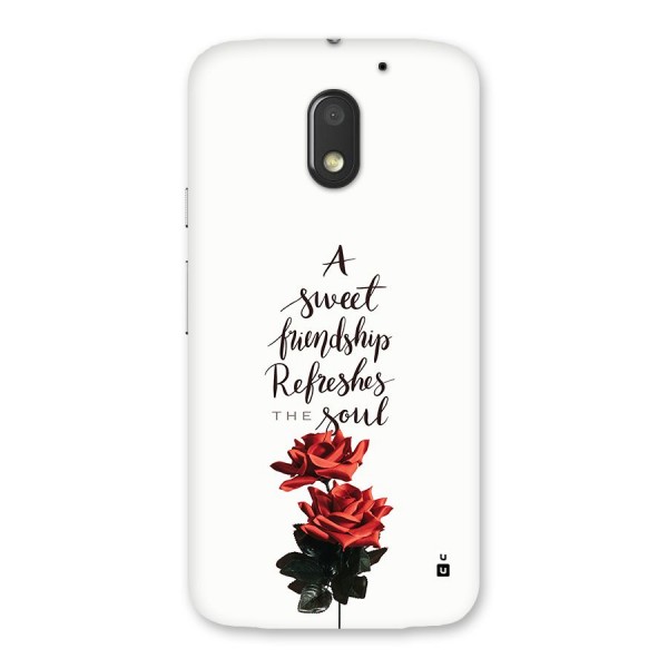 Sweet Friendship Back Case for Moto E3 Power