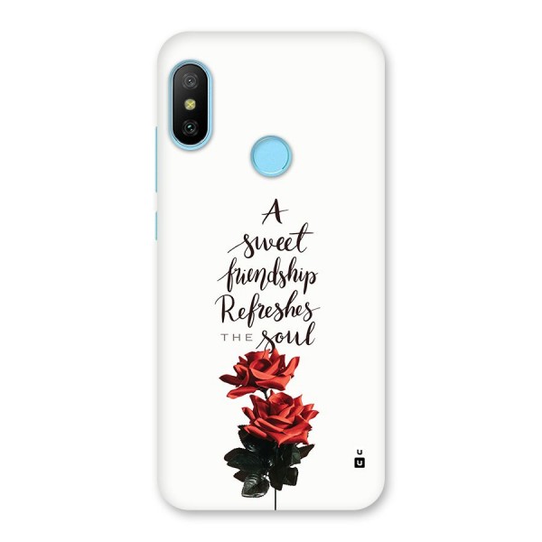 Sweet Friendship Back Case for Redmi 6 Pro