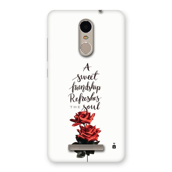 Sweet Friendship Back Case for Redmi Note 3