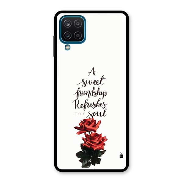 Sweet Friendship Glass Back Case for Galaxy A12