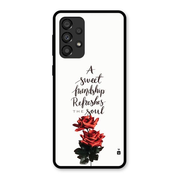 Sweet Friendship Glass Back Case for Galaxy A33 5G