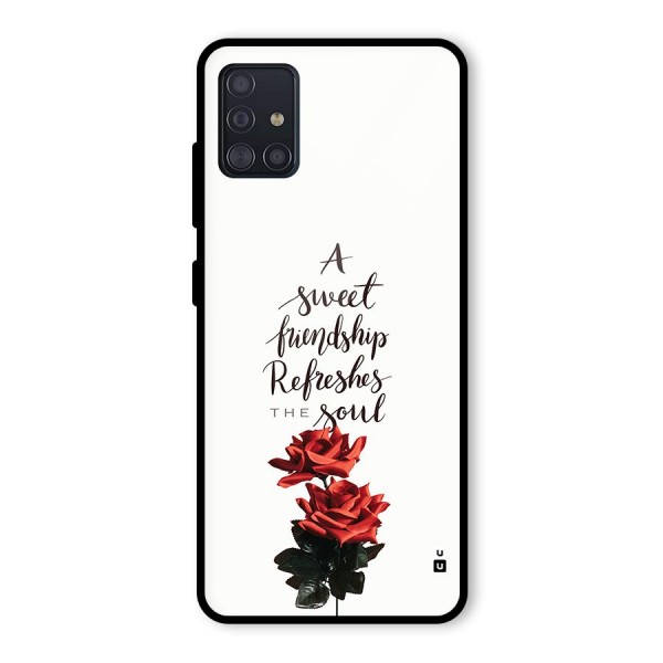 Sweet Friendship Glass Back Case for Galaxy A51