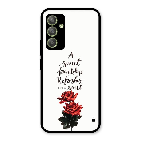 Sweet Friendship Glass Back Case for Galaxy A54