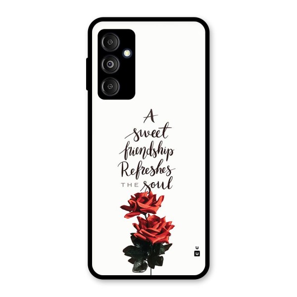 Sweet Friendship Glass Back Case for Galaxy M14 5G