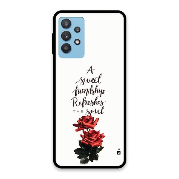 Sweet Friendship Glass Back Case for Galaxy M32 5G