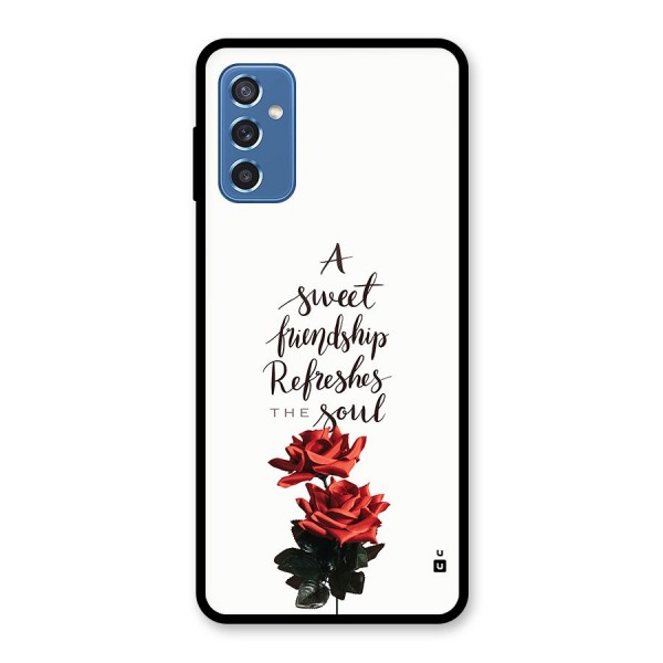 Sweet Friendship Glass Back Case for Galaxy M52 5G