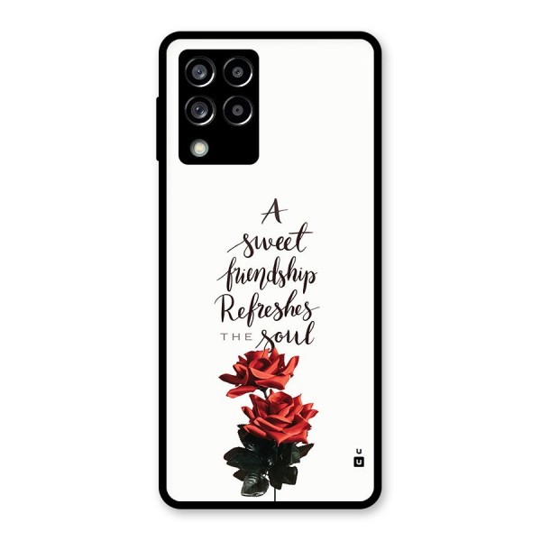 Sweet Friendship Glass Back Case for Galaxy M53 5G