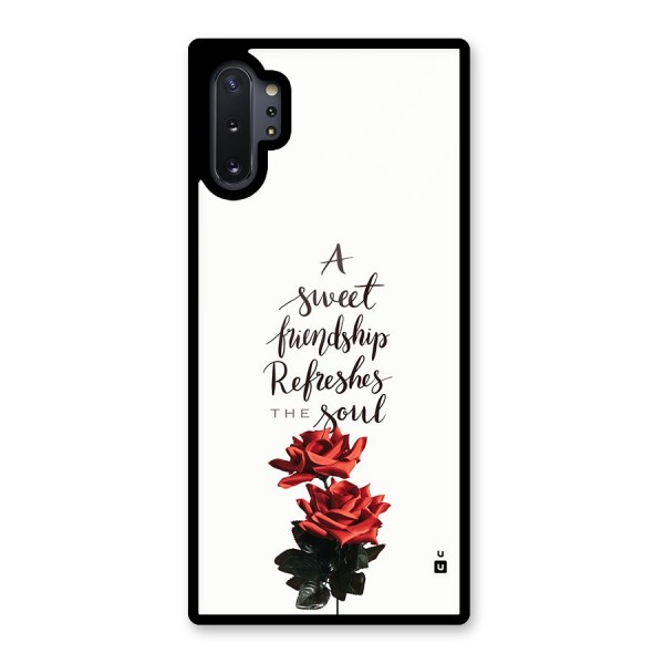 Sweet Friendship Glass Back Case for Galaxy Note 10 Plus