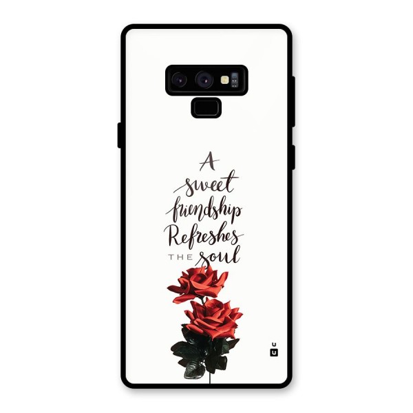 Sweet Friendship Glass Back Case for Galaxy Note 9