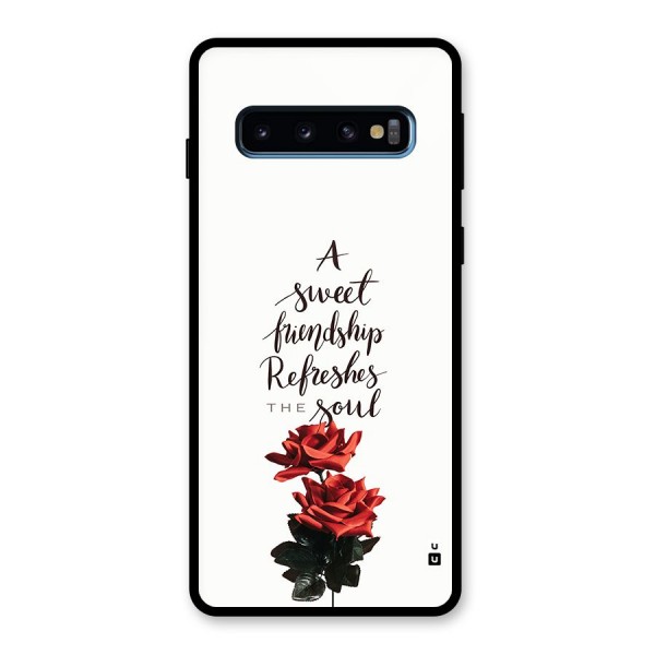 Sweet Friendship Glass Back Case for Galaxy S10