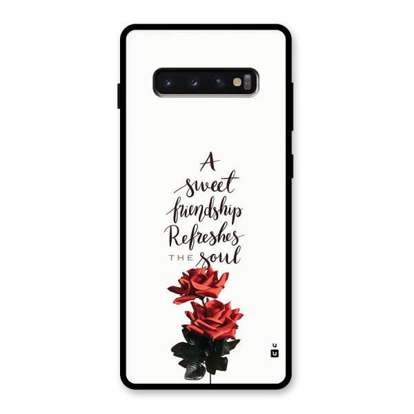 Sweet Friendship Glass Back Case for Galaxy S10 Plus