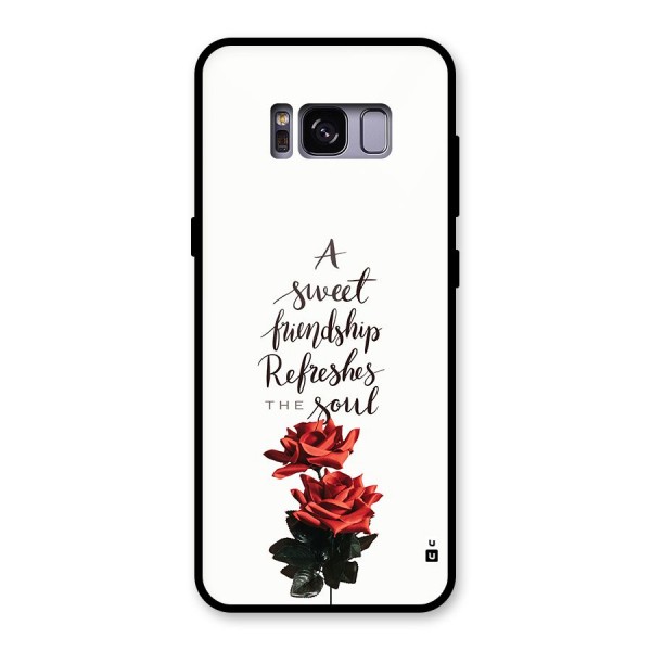 Sweet Friendship Glass Back Case for Galaxy S8