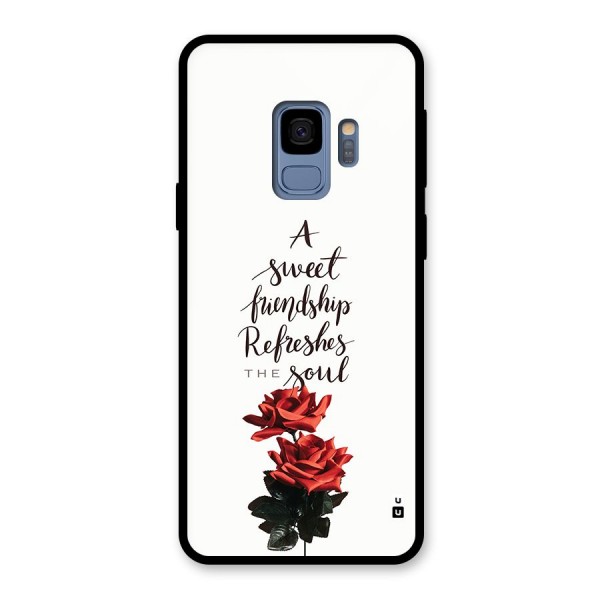 Sweet Friendship Glass Back Case for Galaxy S9