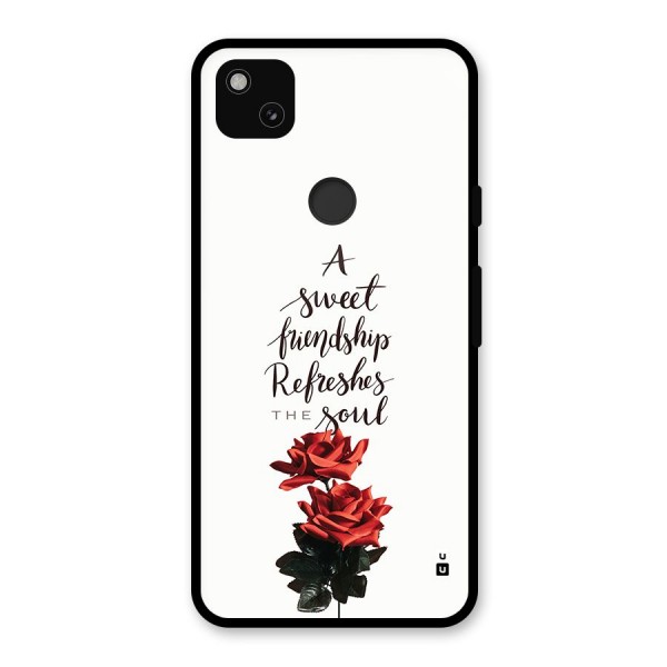 Sweet Friendship Glass Back Case for Google Pixel 4a