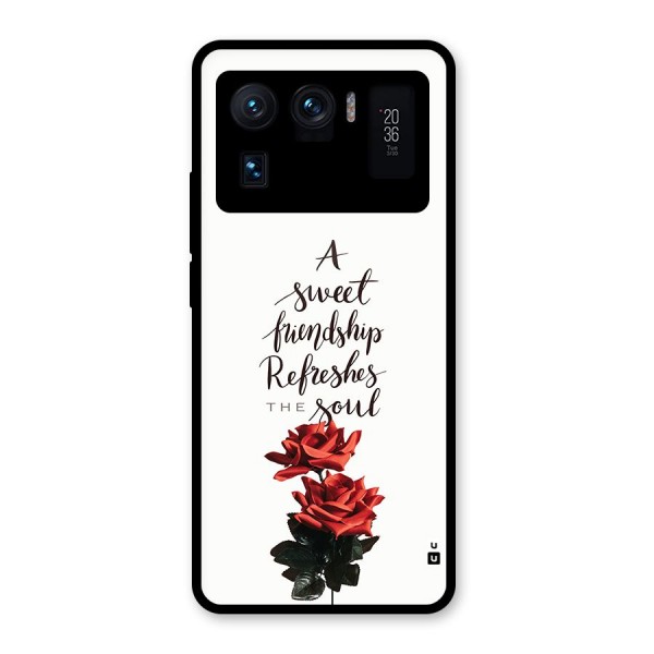 Sweet Friendship Glass Back Case for Mi 11 Ultra