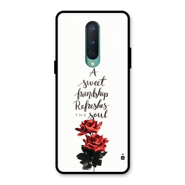 Sweet Friendship Glass Back Case for OnePlus 8