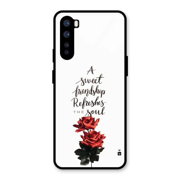 Sweet Friendship Glass Back Case for OnePlus Nord