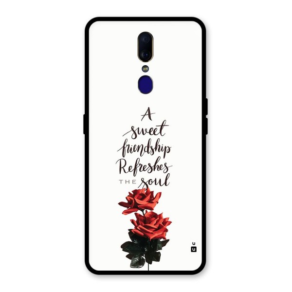 Sweet Friendship Glass Back Case for Oppo F11