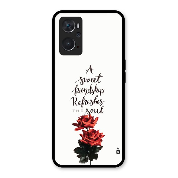 Sweet Friendship Glass Back Case for Oppo K10 4G