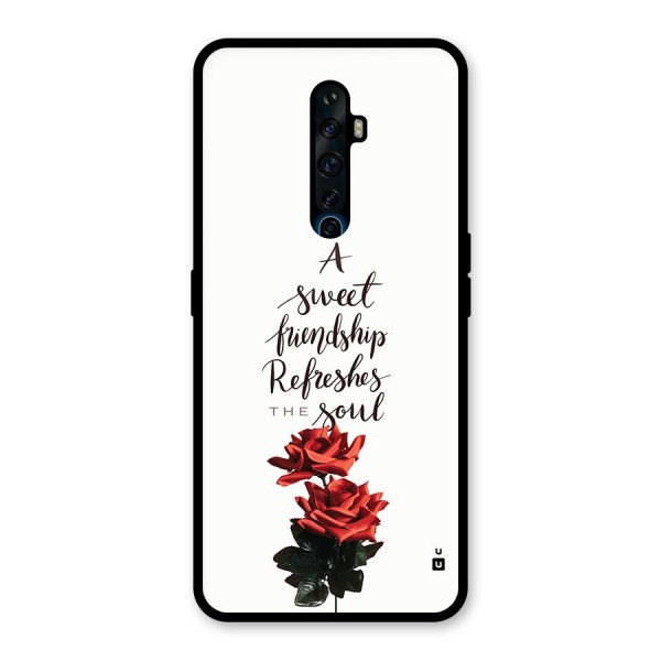 Sweet Friendship Glass Back Case for Oppo Reno2 F