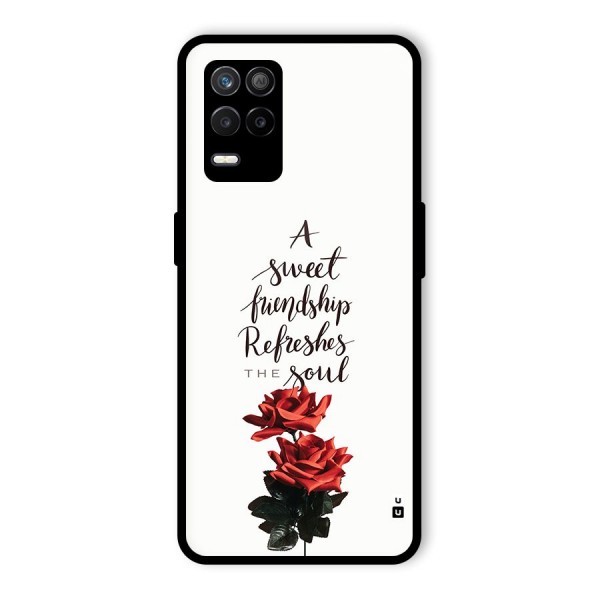 Sweet Friendship Glass Back Case for Realme 8s 5G