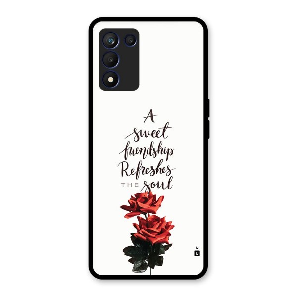 Sweet Friendship Glass Back Case for Realme 9 5G Speed