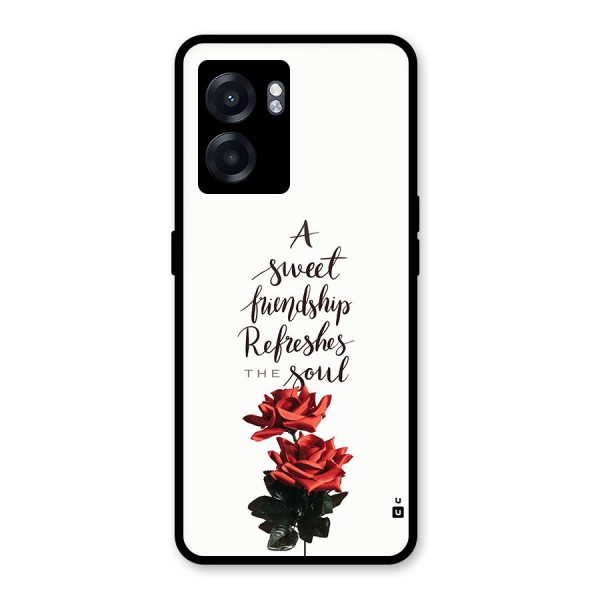 Sweet Friendship Glass Back Case for Realme Narzo 50 5G