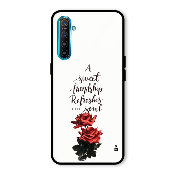 Sweet Friendship Glass Back Case for Realme X2