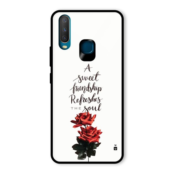 Sweet Friendship Glass Back Case for Vivo U10