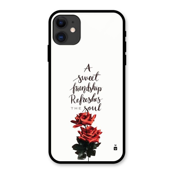 Sweet Friendship Glass Back Case for iPhone 11