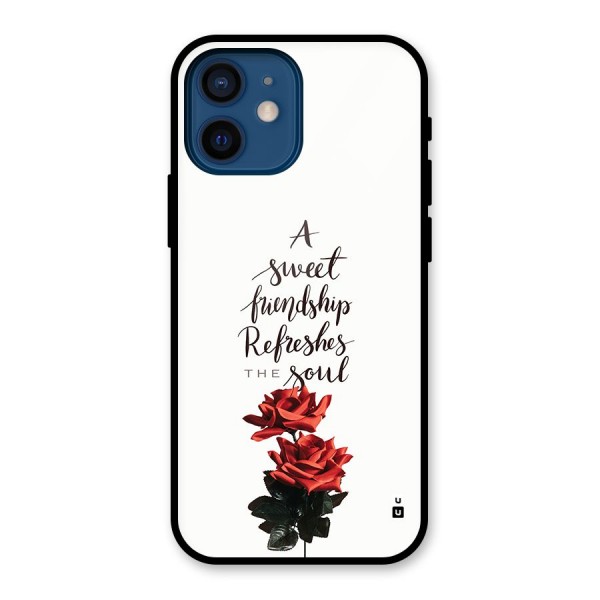 Sweet Friendship Glass Back Case for iPhone 12 Mini