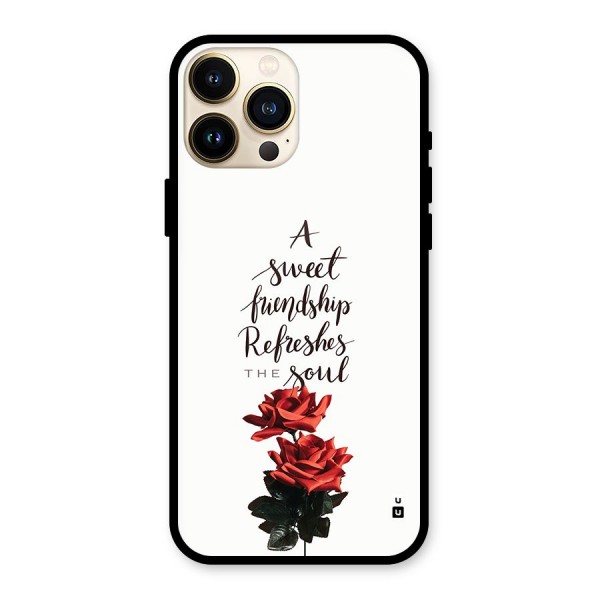 Sweet Friendship Glass Back Case for iPhone 13 Pro Max