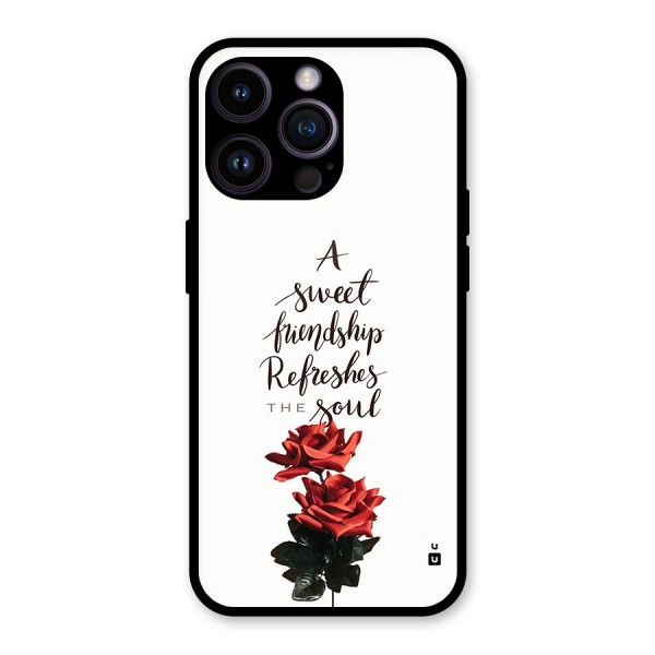 Sweet Friendship Glass Back Case for iPhone 14 Pro Max