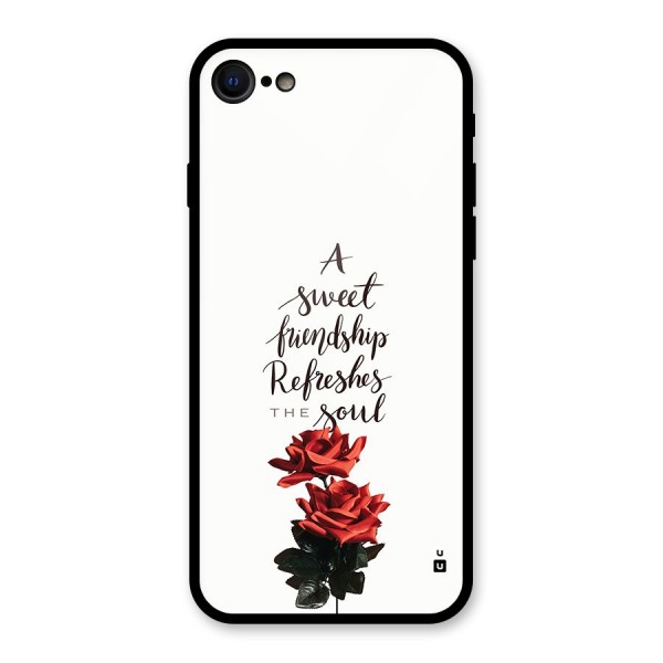 Sweet Friendship Glass Back Case for iPhone 8