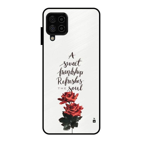 Sweet Friendship Metal Back Case for Galaxy A22 4G