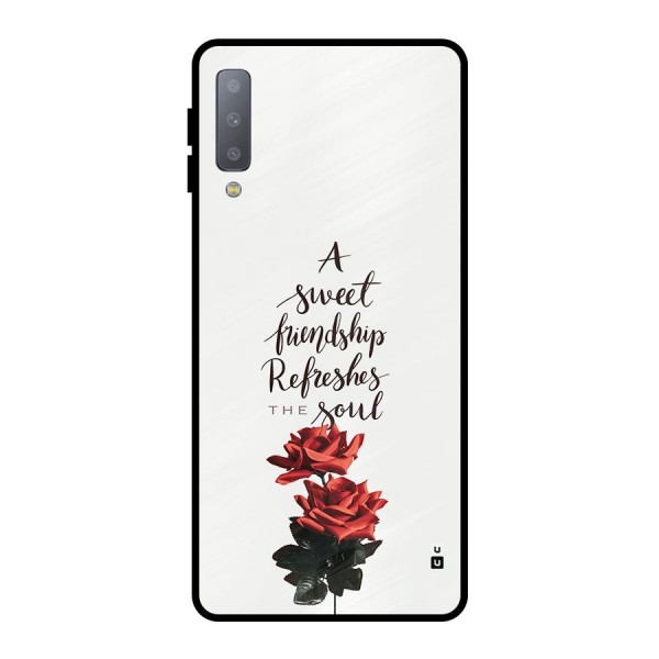 Sweet Friendship Metal Back Case for Galaxy A7 (2018)