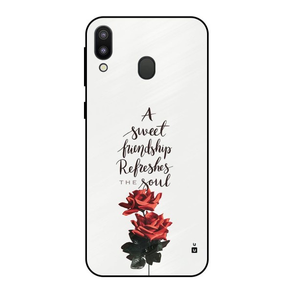 Sweet Friendship Metal Back Case for Galaxy M20