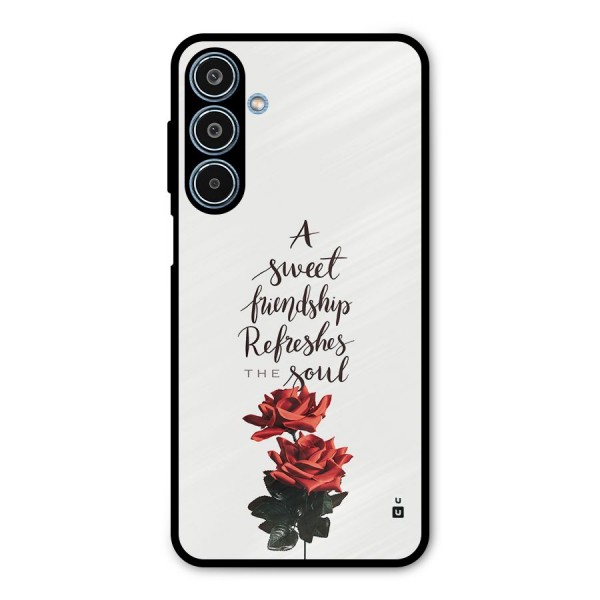 Sweet Friendship Metal Back Case for Galaxy M35