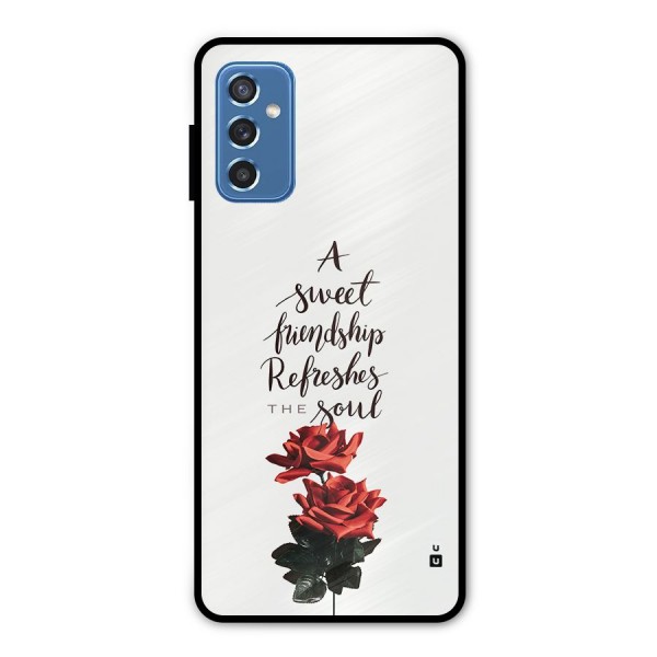 Sweet Friendship Metal Back Case for Galaxy M52 5G