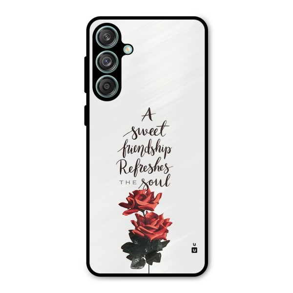 Sweet Friendship Metal Back Case for Galaxy M55 5G