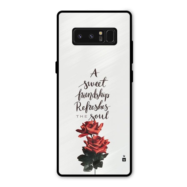 Sweet Friendship Metal Back Case for Galaxy Note 8