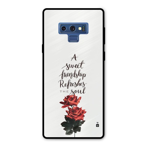 Sweet Friendship Metal Back Case for Galaxy Note 9