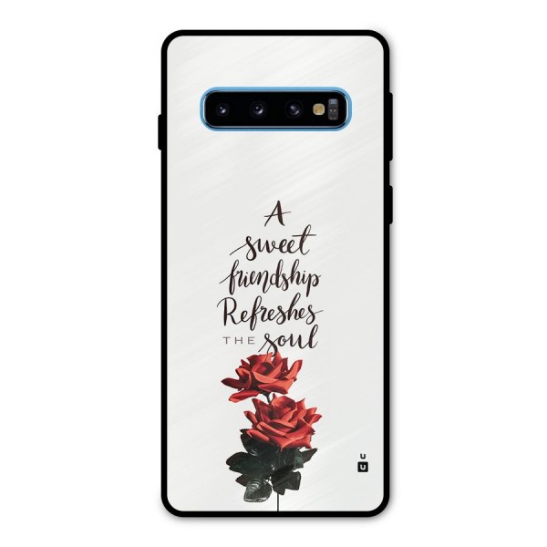 Sweet Friendship Metal Back Case for Galaxy S10