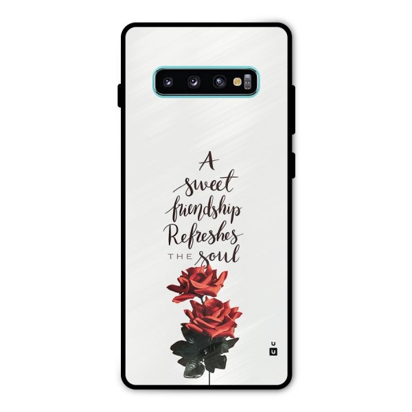 Sweet Friendship Metal Back Case for Galaxy S10 Plus