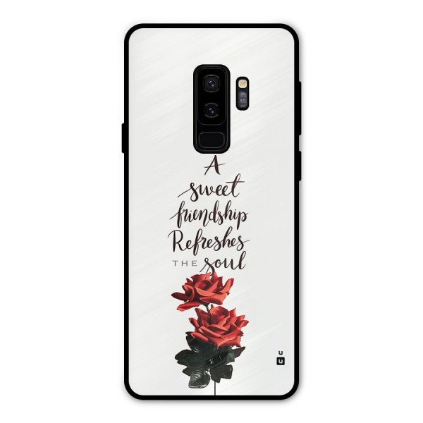 Sweet Friendship Metal Back Case for Galaxy S9 Plus