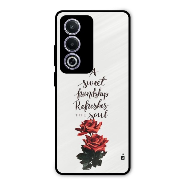 Sweet Friendship Metal Back Case for Oppo A3 Pro