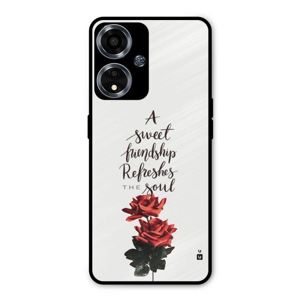 Sweet Friendship Metal Back Case for Oppo A59